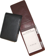 Leather Fold Over Memo Pad Holder