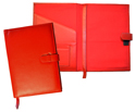 Red refillable journals