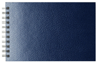 Blue Wirebound Autograph Book