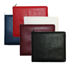 Stock Colors Zippered Autograph Books